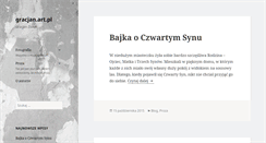 Desktop Screenshot of gracjan.art.pl
